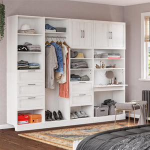 Systembuild Evolution Elba 3 Drawer Modular Closet Unit - Ivory Oak