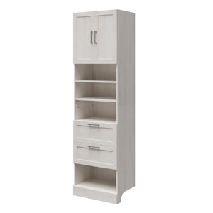 Systembuild Evolution Elba 2 Door 2 Drawer Modular Closet Unit - Ivory Oak