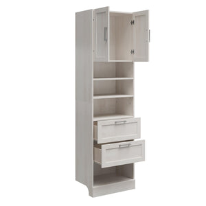 Systembuild Evolution Elba 2 Door 2 Drawer Modular Closet Unit - Ivory Oak