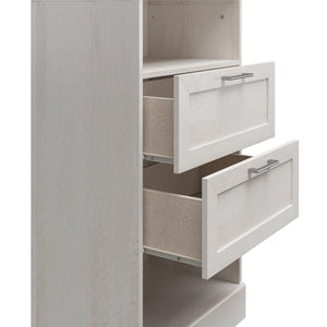 Systembuild Evolution Elba 2 Door 2 Drawer Modular Closet Unit - Ivory Oak