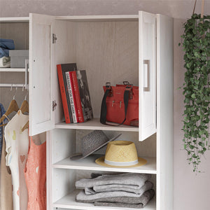 Systembuild Evolution Elba 2 Door 2 Drawer Modular Closet Unit - Ivory Oak