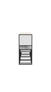 Cortney's Collection Perry Sofa Table with Stools - White