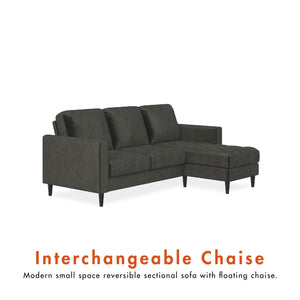 CosmoLiving Strummer Reversible Sectional Sofa - Gray