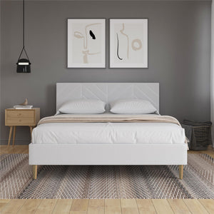 DHP Andrea Futon Sofa Bed - Gray - Full