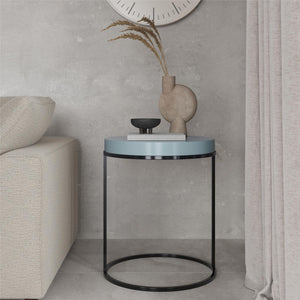Cortney's Collection Perry Round Accent Table - Powder Blue
