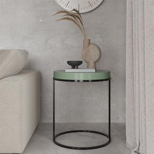 Cortney's Collection Perry Round Accent Table - Sage