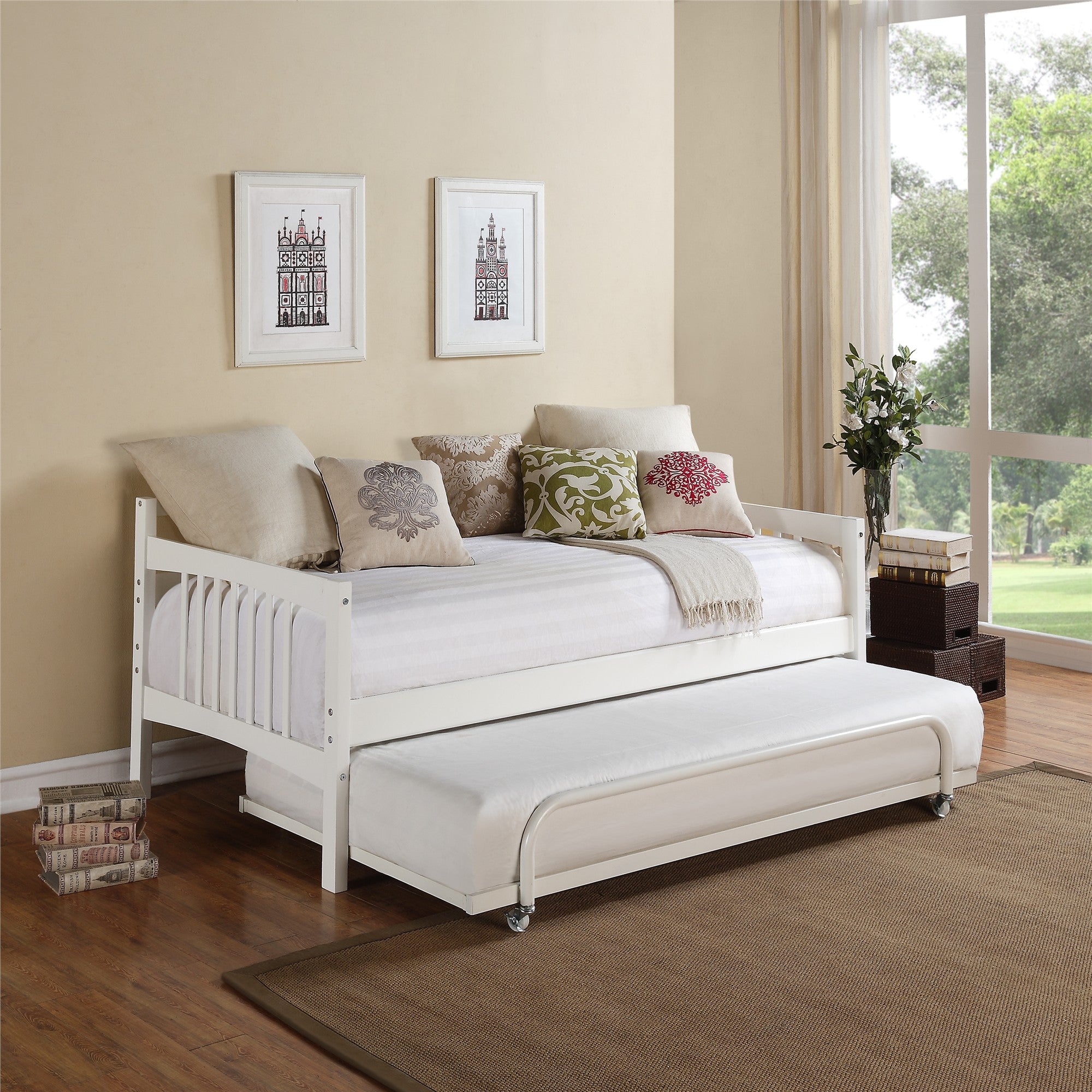 DHP Kayden Wood Daybed - White