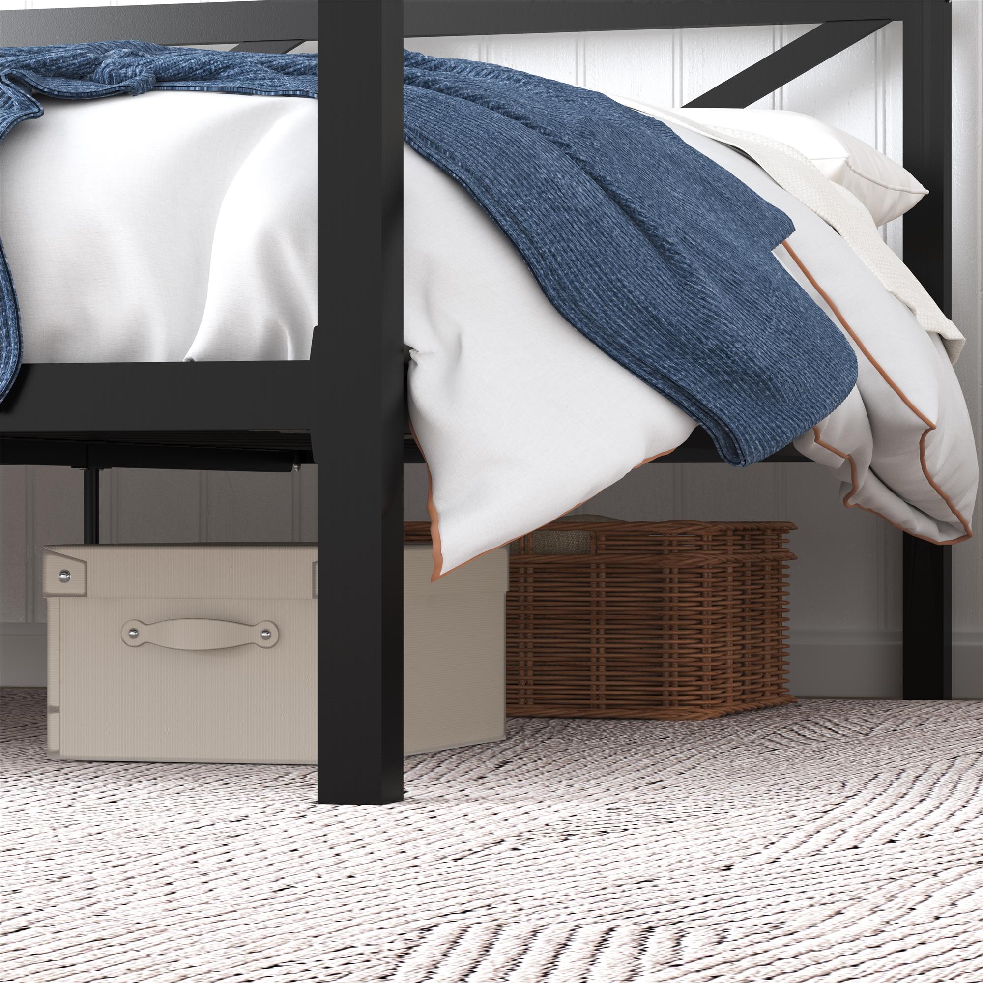 DHP Remna Metal Canopy Bed - Black - Queen