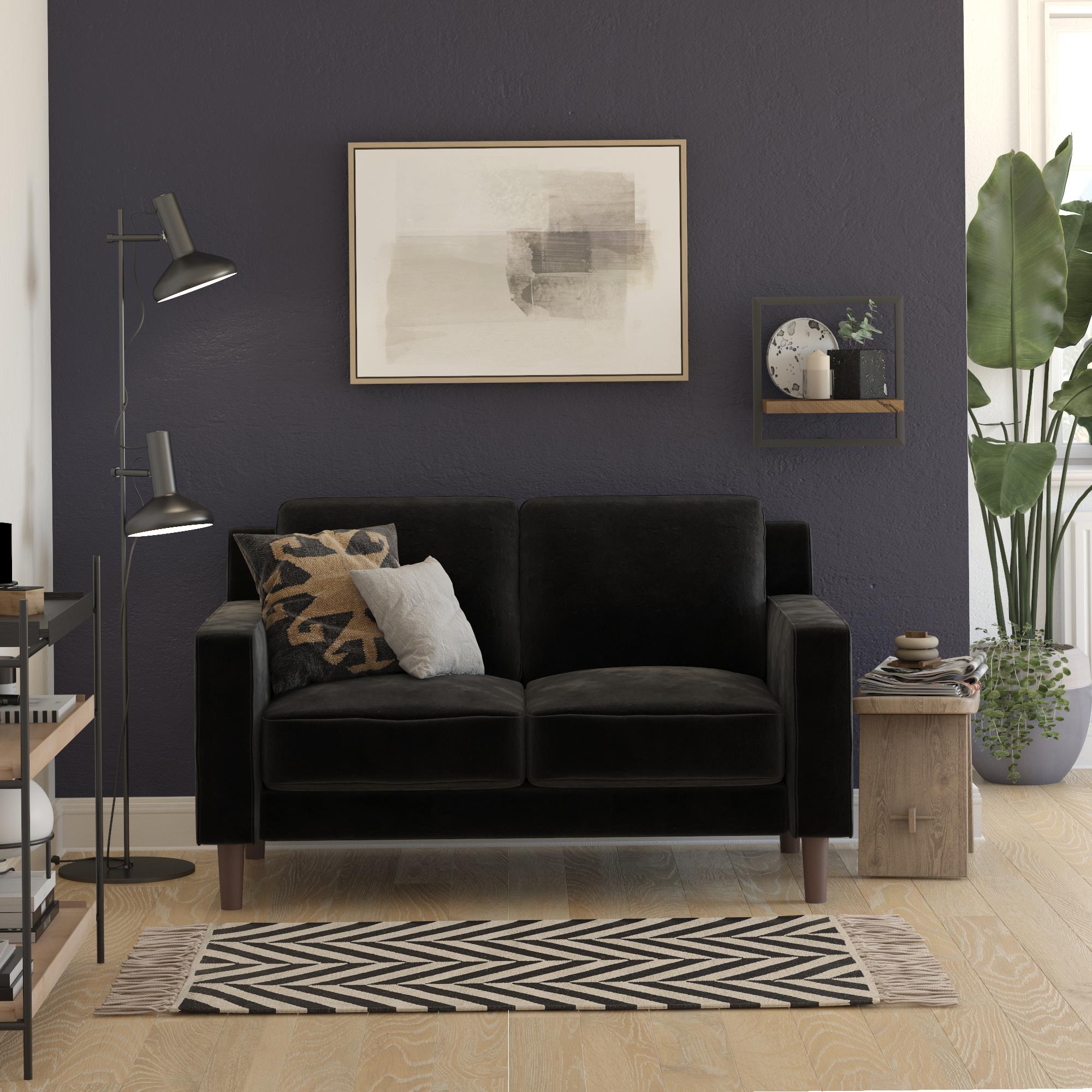 DHP Brynn Loveseat - Black