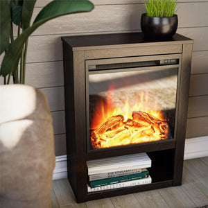 Ameriwood Home Clermont Electric Fireplace Mantel - Espresso