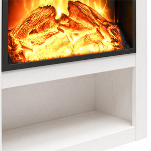 Ameriwood Home Clermont Electric Fireplace Mantel - Ivory Oak