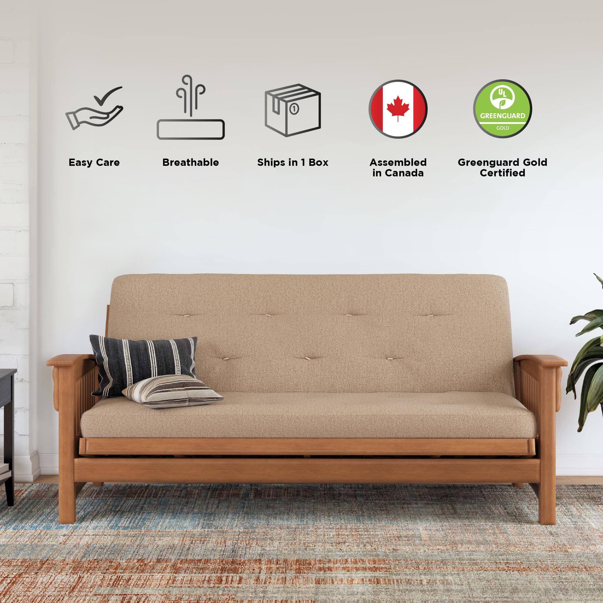 DHP Trule 6" Spring Futon Mattress - Tan - Full