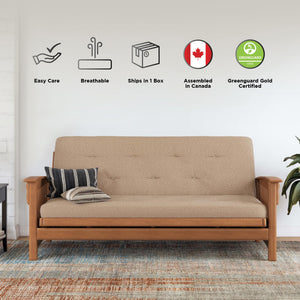 DHP Trule 6" Spring Futon Mattress - Tan - Full