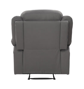 DHP Miller Pushback Recliner with Cupholder - Gray