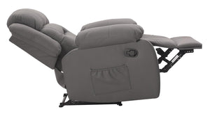 DHP Miller Pushback Recliner with Cupholder - Gray