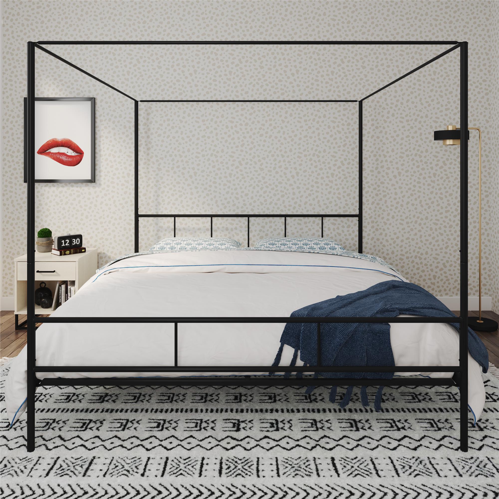 Novogratz Marion Canopy Bed - Black - King