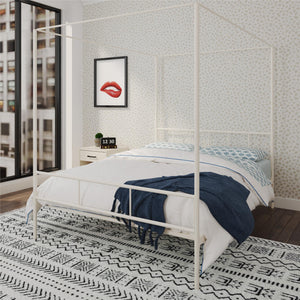 Novogratz Marion Canopy Bed - White - Queen