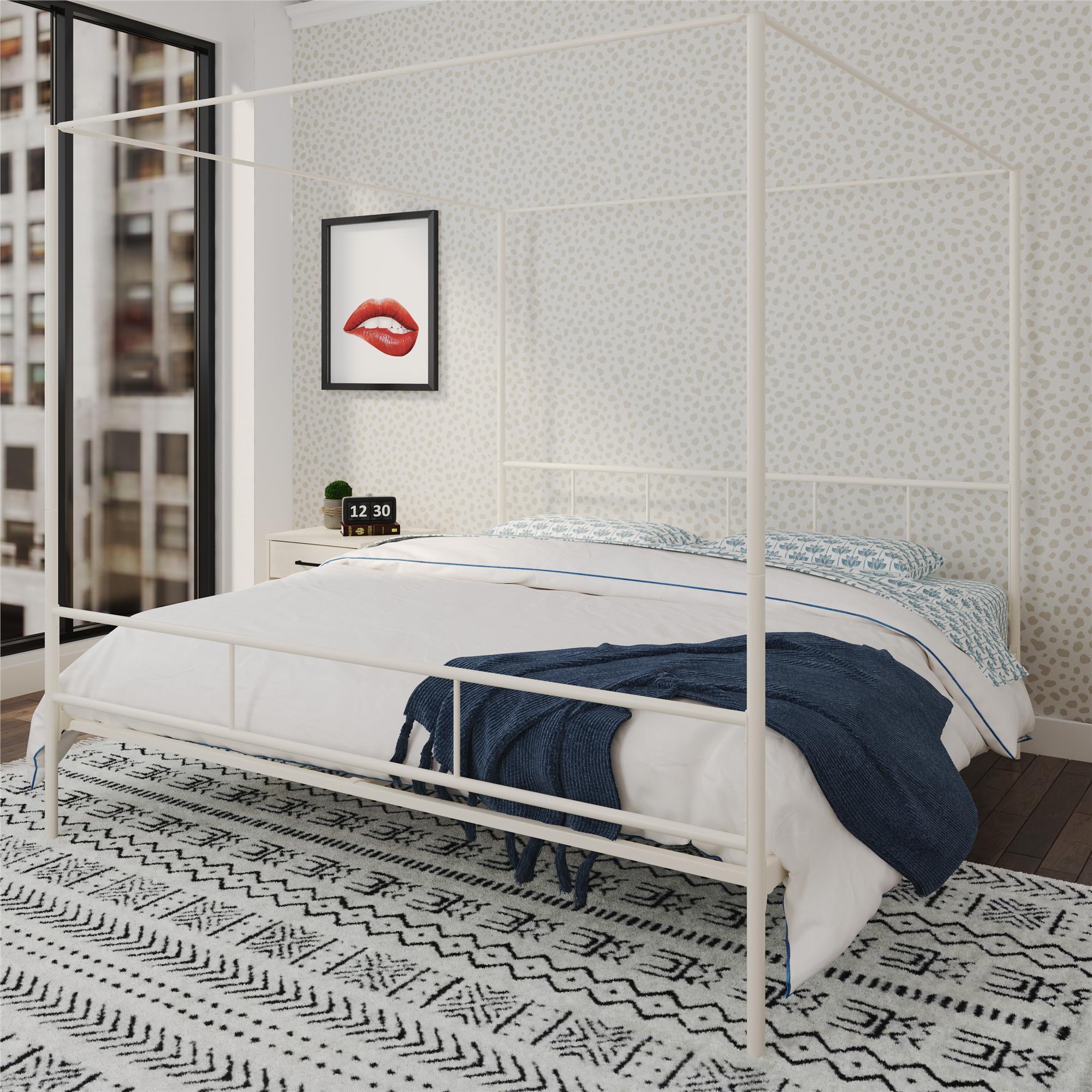 Novogratz Marion Canopy Bed - White - King