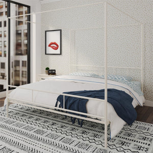 Novogratz Marion Canopy Bed - White - King