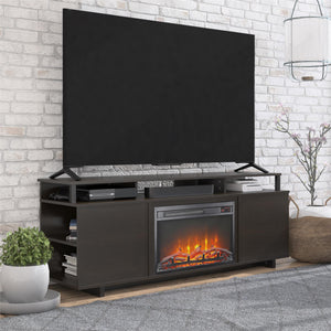 Ameriwood Home Mason Fireplace TV Stand for TVs up to 65" - Espresso