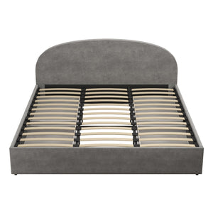 Mr. Kate Moon Upholstered Bed with Storage - Light Gray - King