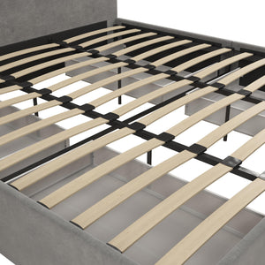 Mr. Kate Moon Upholstered Bed with Storage - Light Gray - King