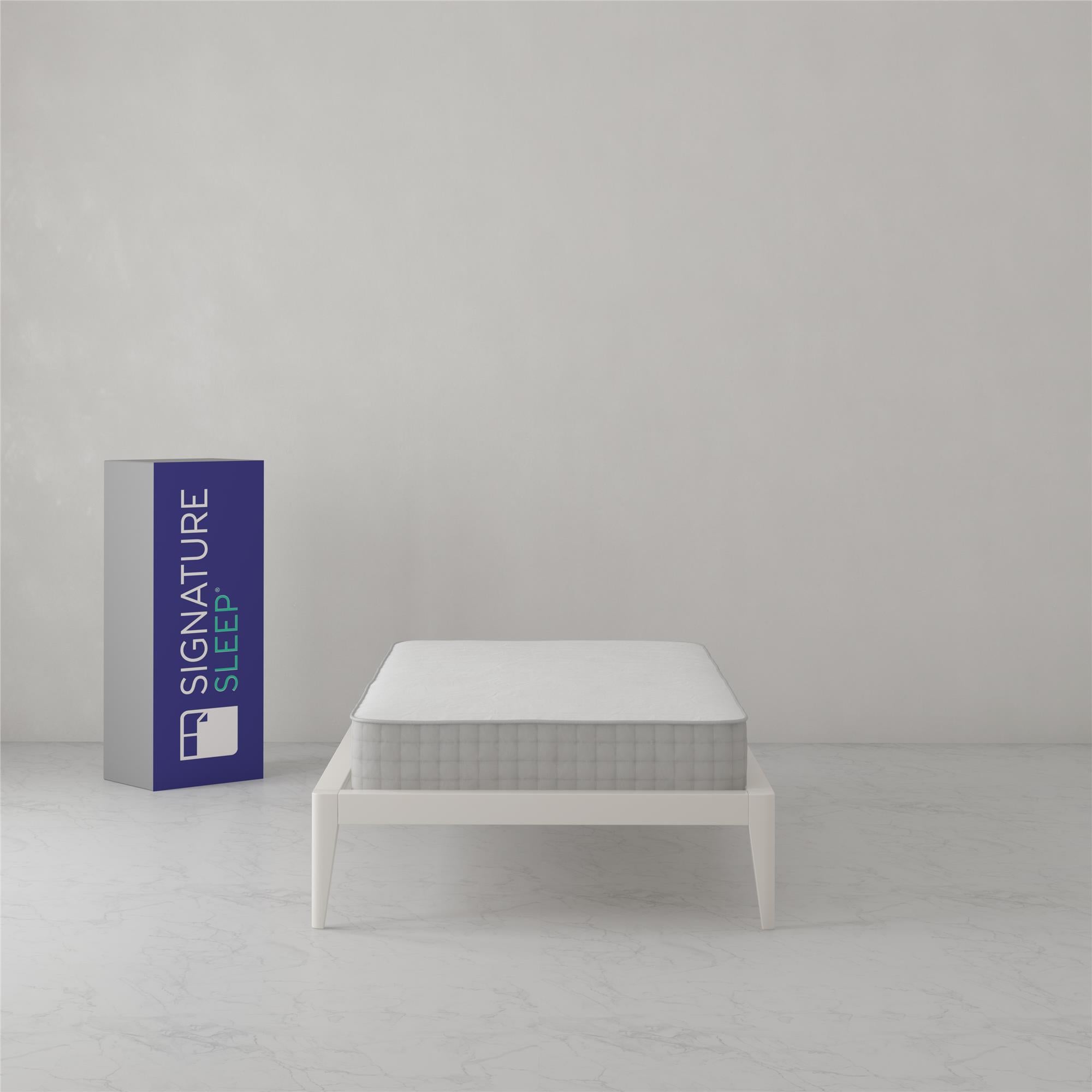 Signature Sleep Hush 8" Pocket Spring Mattress - White - Twin
