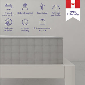 Signature Sleep Hush 8" Pocket Spring Mattress - White - Twin