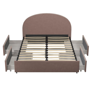 Mr. Kate Moon Upholstered Bed with Storage - Blush - Full