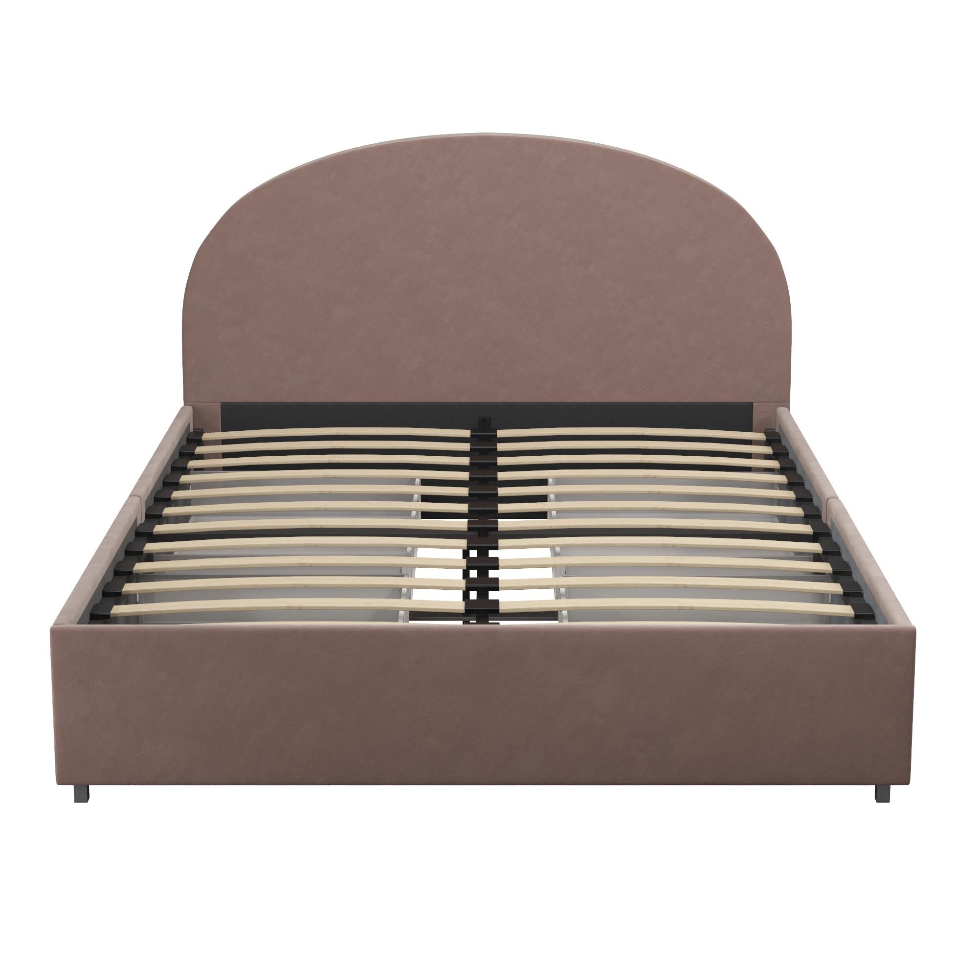Mr. Kate Moon Upholstered Bed with Storage - Blush - Full