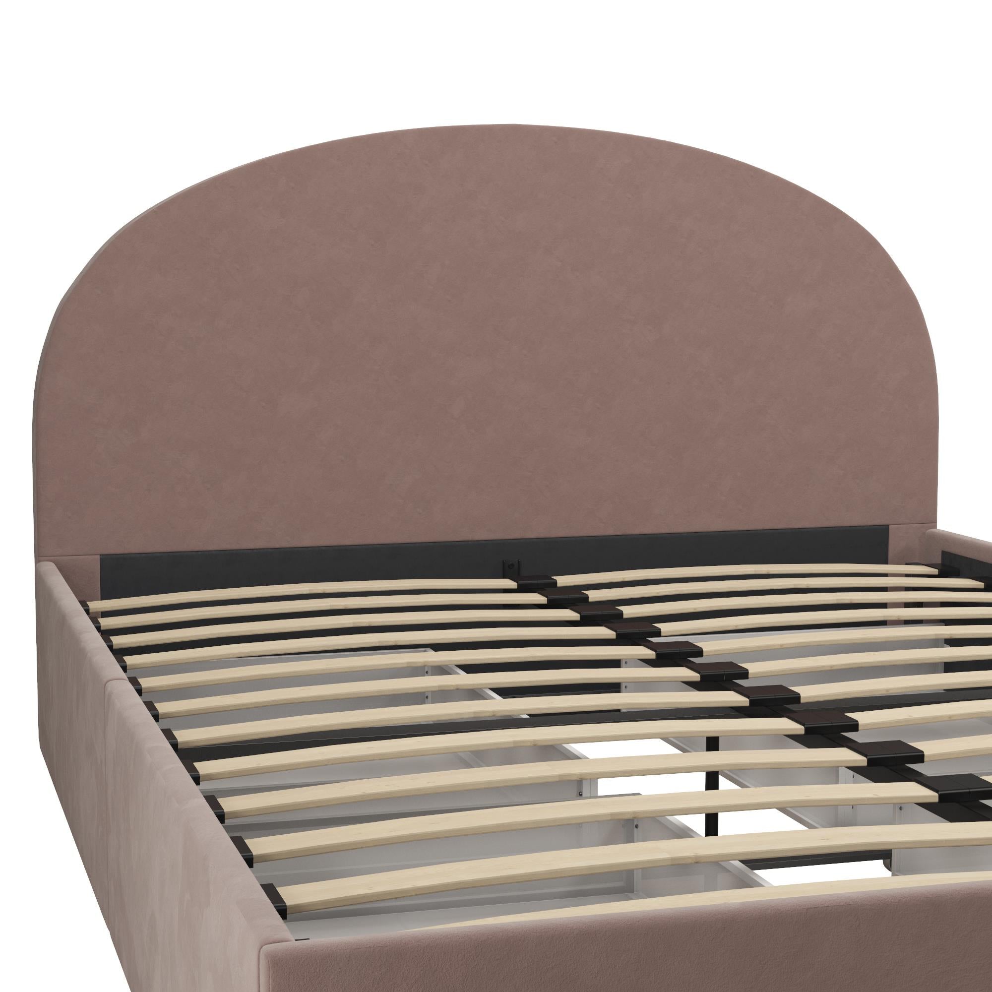 Mr. Kate Moon Upholstered Bed with Storage - Blush - Full