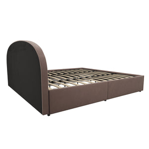 Mr. Kate Moon Upholstered Bed with Storage - Blush - King