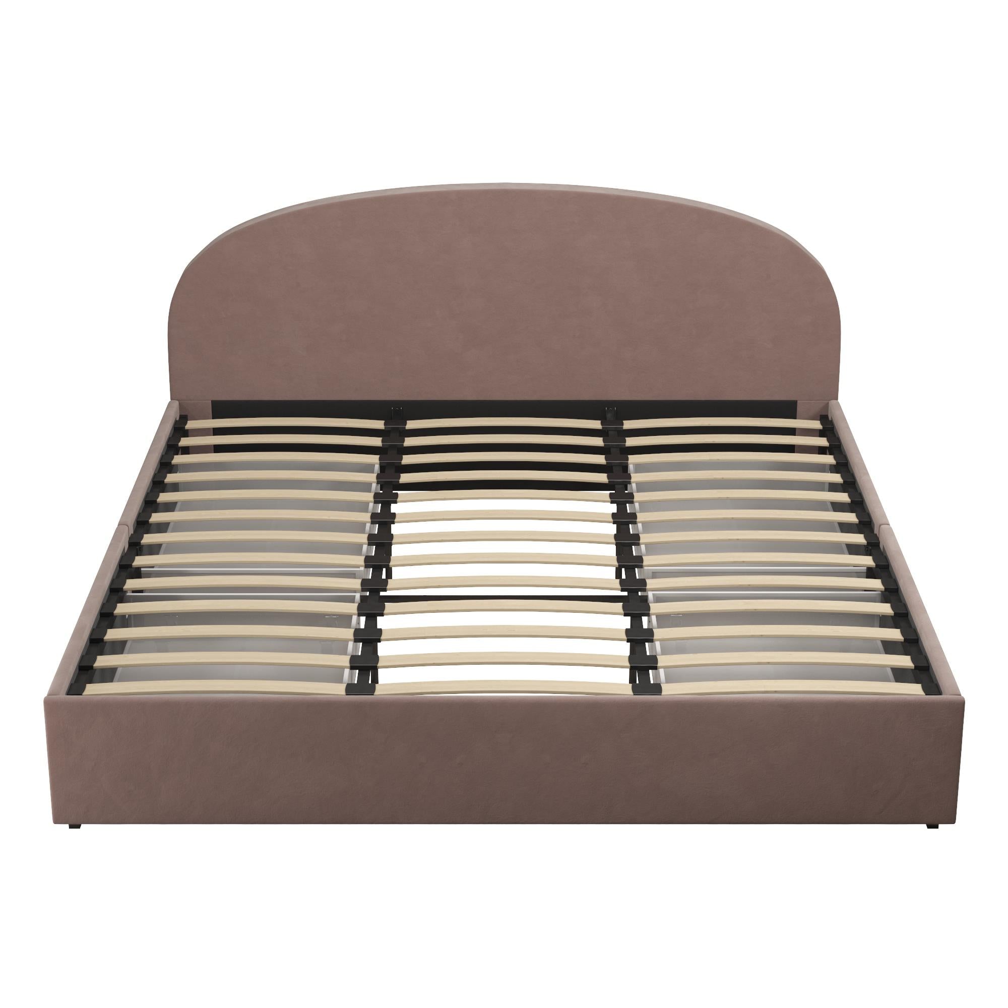 Mr. Kate Moon Upholstered Bed with Storage - Blush - King