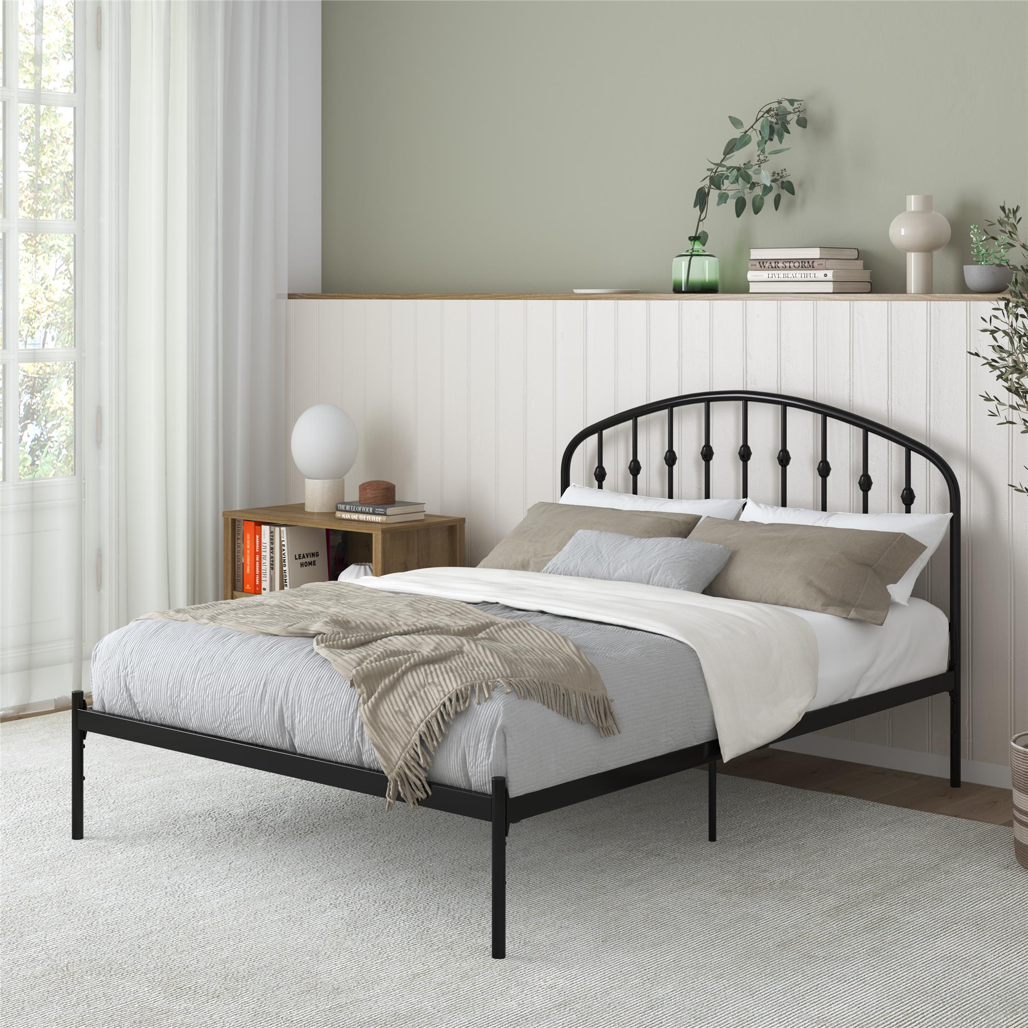 DHP Narla Metal Bed Frame - Black - Full