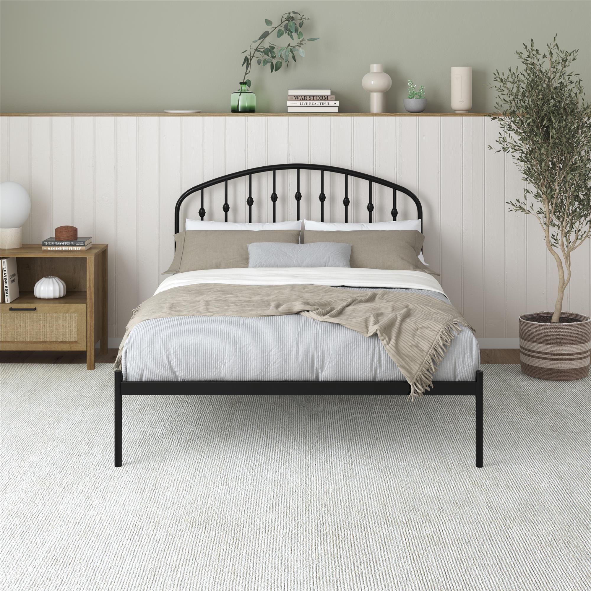 DHP Narla Metal Bed Frame - Black - Full