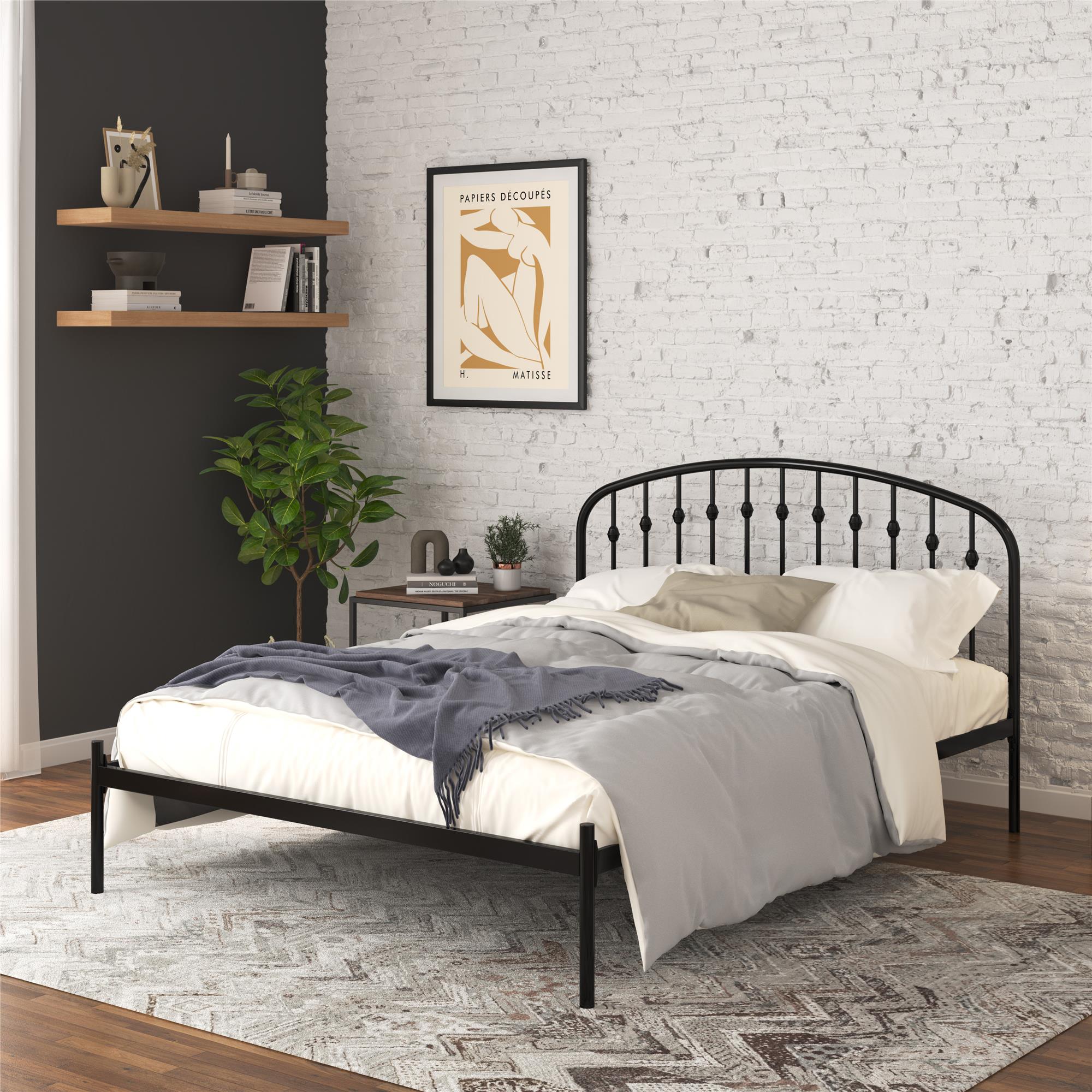 DHP Narla Metal Bed Frame - Black - Queen