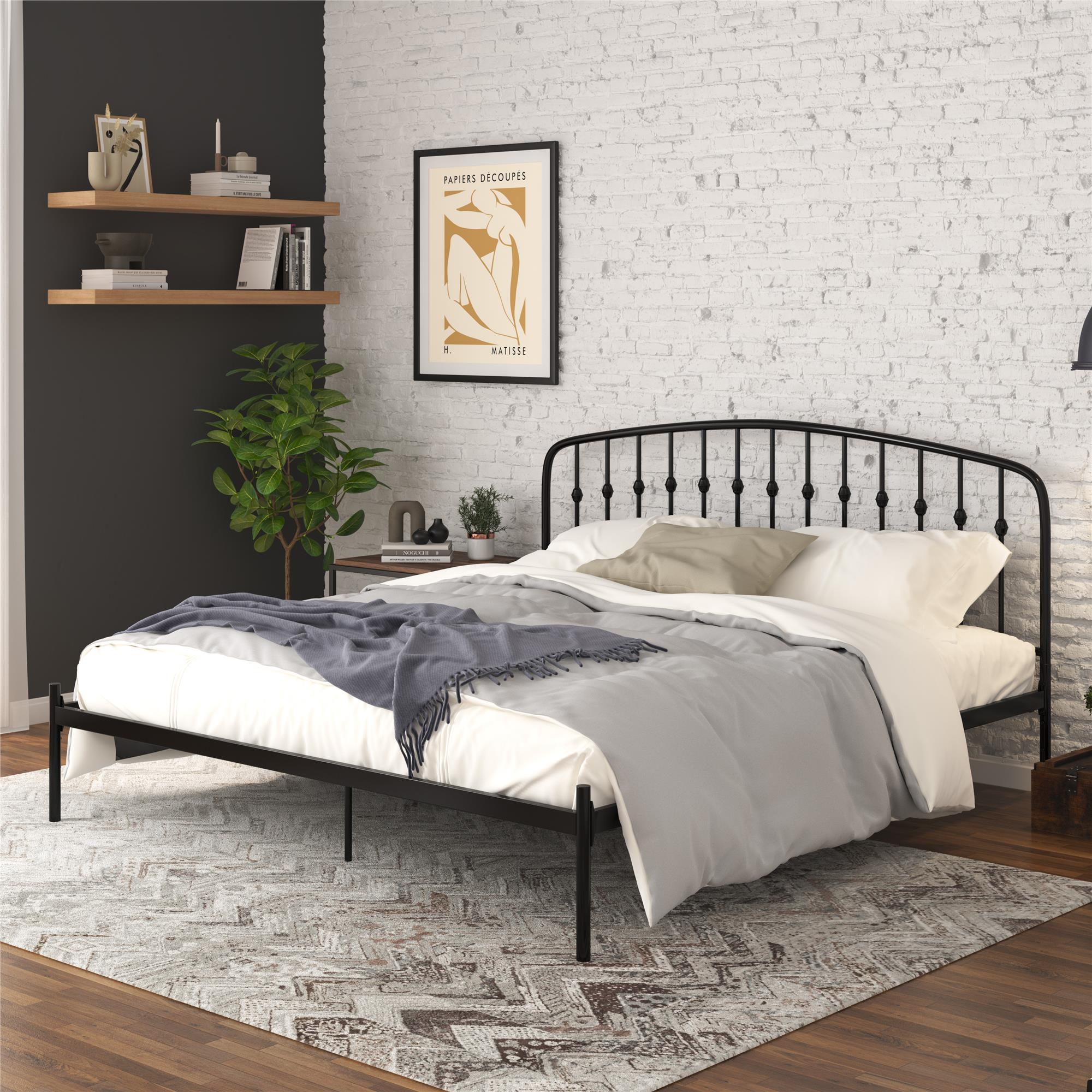 DHP Narla Metal Bed Frame - Black - King