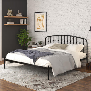 DHP Narla Metal Bed Frame - Black - King