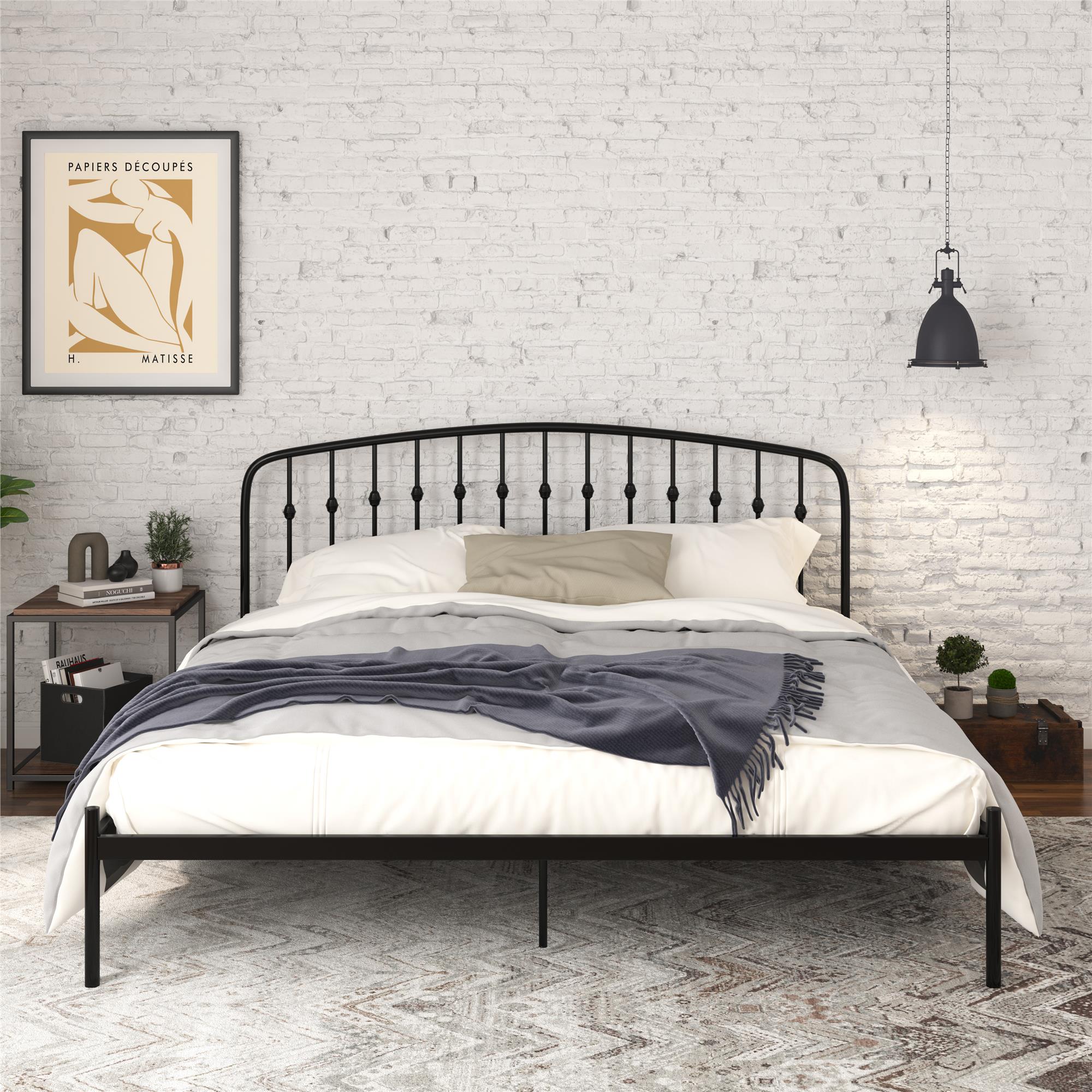 DHP Narla Metal Bed Frame - Black - King
