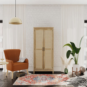 Ameriwood Home Wimberly Tall 2-Door Cabinet - Natural