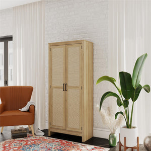 Ameriwood Home Wimberly Tall 2-Door Cabinet - Natural