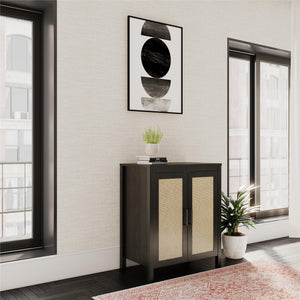 Ameriwood Home Wimberly 2 Door Accent Cabinet - Black Oak