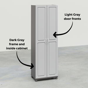 Systembuild Evolution Kendall 24" Utility Storage Cabinet - Gray