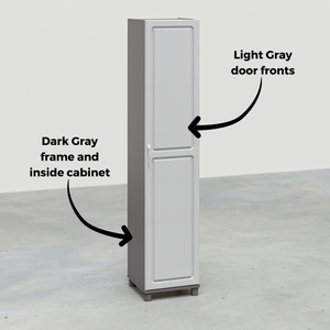 Systembuild Evolution Kendall 16" Utility Storage Cabinet - Gray