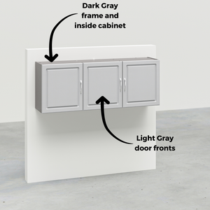 Systembuild Evolution Kendall 54" Wall Cabinet - Gray