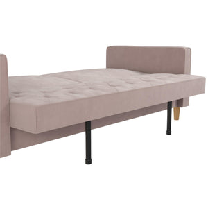 CosmoLiving Liberty Futon Sofa Bed with Storage - Blush