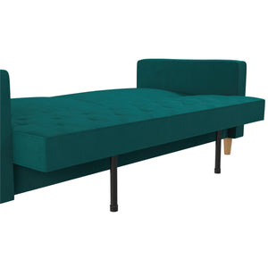 CosmoLiving Liberty Futon Sofa Bed with Storage - Green