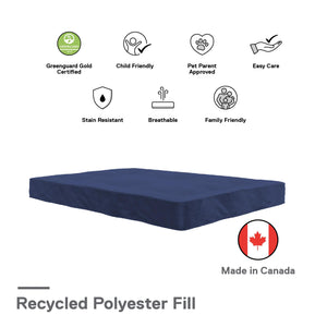 DHP Carson 8" Polyester Futon Mattress - Navy - Full