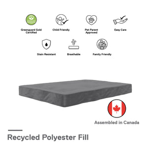 DHP Carson 8" Polyester Futon Mattress - Gray - Full