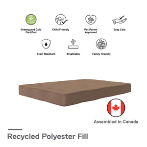 DHP Carson 8" Polyester Futon Mattress - Tan - Full
